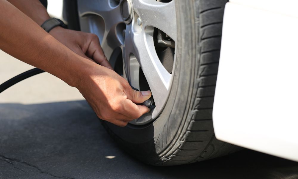 How to Inflate a Car Tire Without a Pump